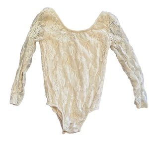 3T baileys blossoms cream lace romper